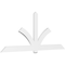 Ekena Millwork Redmond Architectural Grade PVC Gable Bracket, 108"W x 45"H x 2"D x 6"F, 10/12 Pitch GBP108X45X0206RED00 - alternate 1